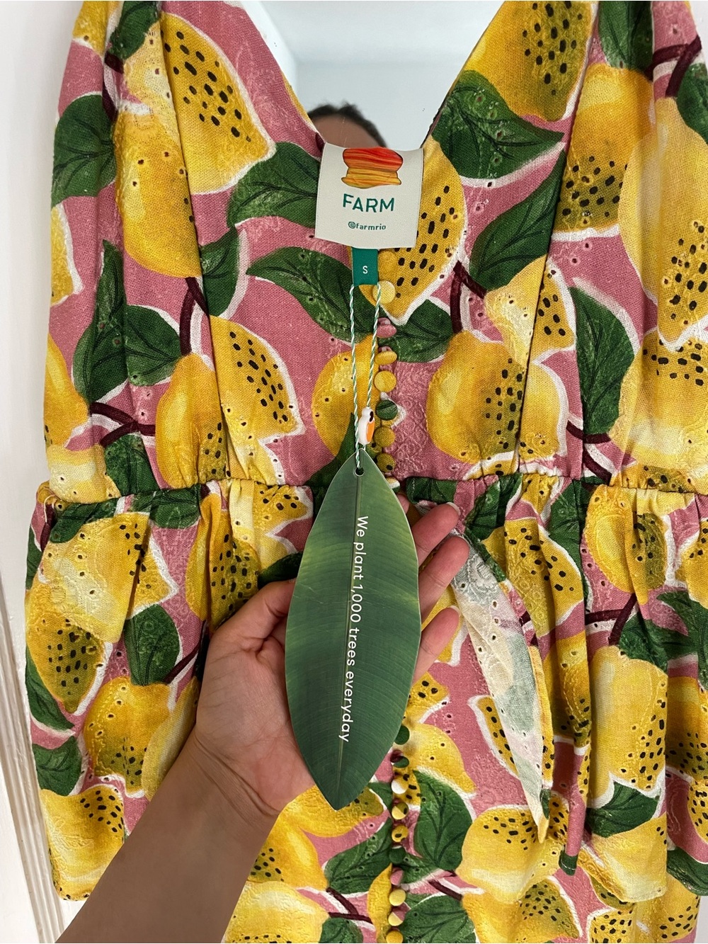 Farm Rio Lemon Dress - Picture 4 of 5